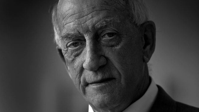Sir Bob Jones, pictured at his Auckland office in 2013. Photo / Brett Phibbs