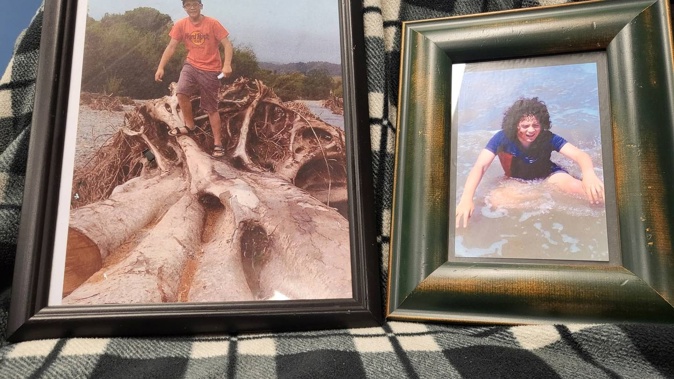 Several photos of Sonny Marks were placed on a chair in the hearing room, surrounded by one of his favourite sweatshirts. Photo / Jeremy Wilkinson