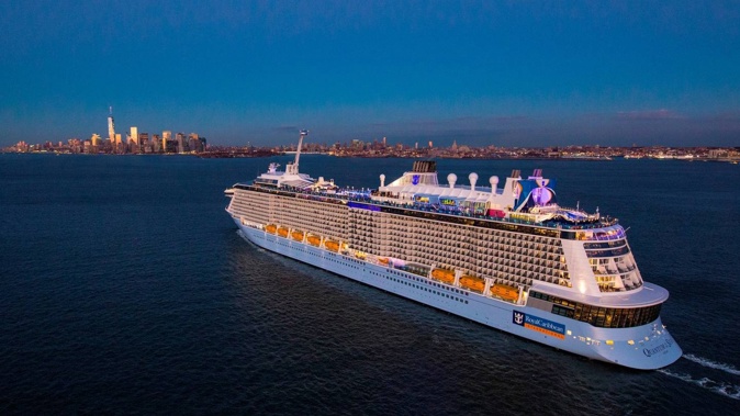A Royal Caribbean cruise ship has reported a passenger missing overboard. Photo / Supplied