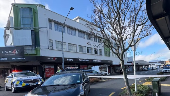 Police are carrying out a scene examination today. Photo / Victor Waters, RNZ