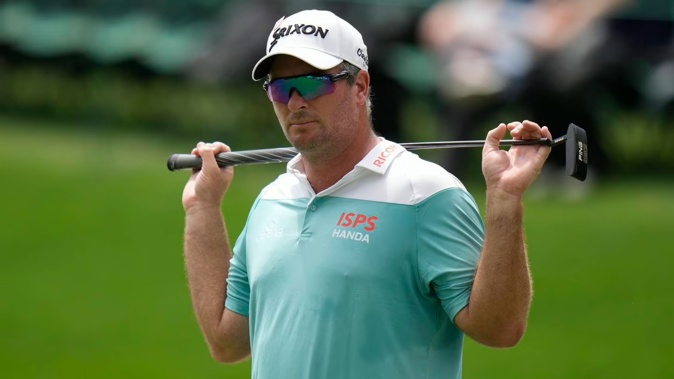 Ryan Fox during the second round of the Masters at Augusta National. Photo / AP