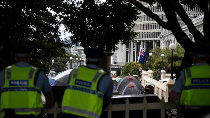 Former police negotiator Lance Burdett maintains it is not a police matter but rather a Government matter. Photo / George Heard