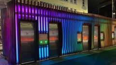 The new toilet block's lighting system cost $150,000. Photo / Ethan Manera