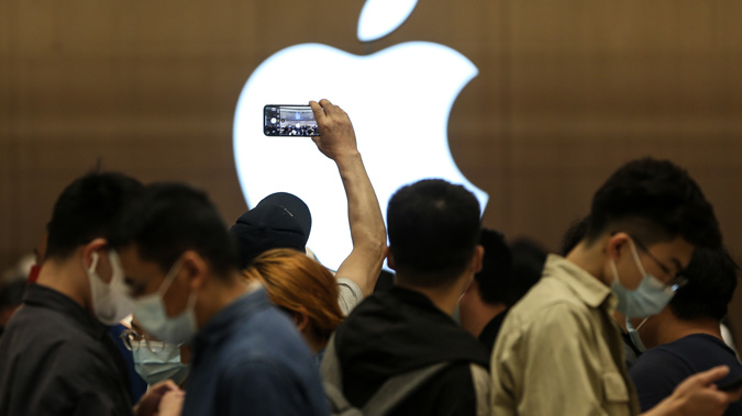 An Apple store in China. Photo / CNN