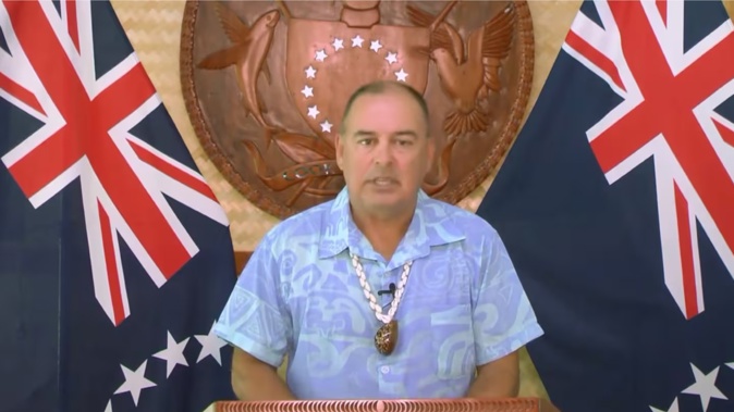 Cook Islands Prime Minister Mark Brown. Photo / via video