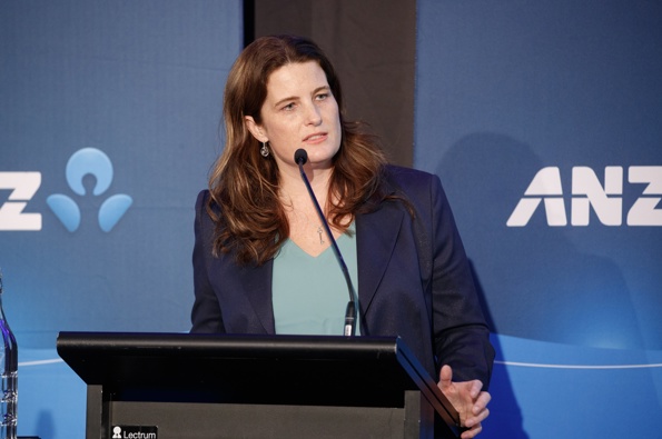 Finance Minister Nicola Willis during her speech at the ANZ Annual Post Budget Briefing, Wellington, 31 May, 2024. Photo/Mark Mitchell