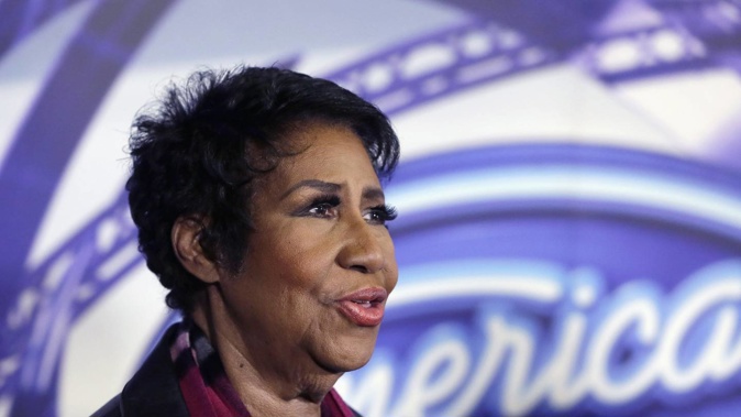 Aretha Franklin is interviewed after a taping for American Idol XIV at The Fillmore Detroit in Detroit, in July 2015. Photo / AP