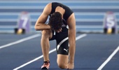 Tiaan Whelpton of Team New Zealand prepares ahead of the Men's 60m Heats on day one of the World Athletics Indoor Championships Nanjing 2025 at Nanjing Youth Olympic Games Sports Park on March 21, 2025 in Nanjing, China. (Photo by Hannah Peters/Getty Images)