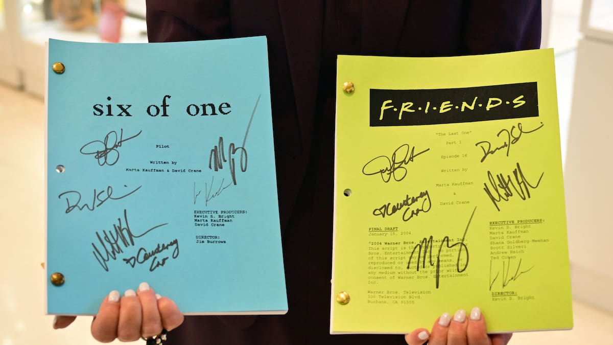 Friends scripts among items in auction of Matthew Perry's personal belongings