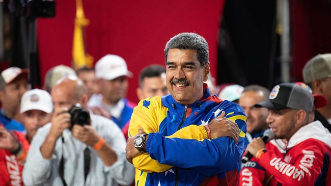 President of Venezuela Nicolas Maduro after winning the presidential election on July 28, 2024, in Caracas, Venezuela. Photo / Getty Images