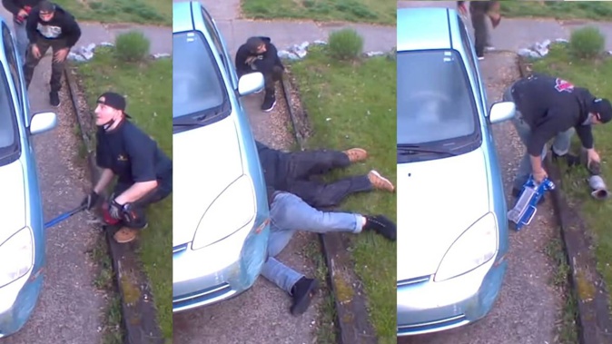 These fleet-footed and fast-fingered US crooks allegedly stole a catalytic converter in barely 30 seconds. (Photo / Q13Fox Fair Use)