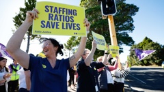 Nurse Amber Benson attended a nurses' strike outside Tauranga Hospital in May last year. Photo / Alex Cairns