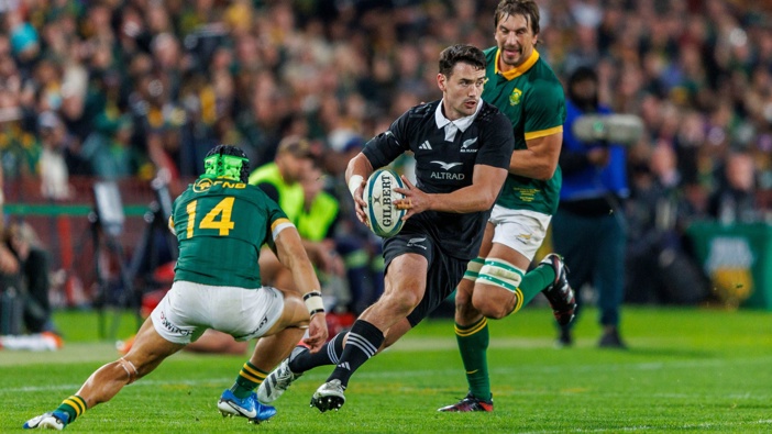Will Jordan is set to make his second start at fullback for the All Blacks in Cape Town. Photo / Getty Images