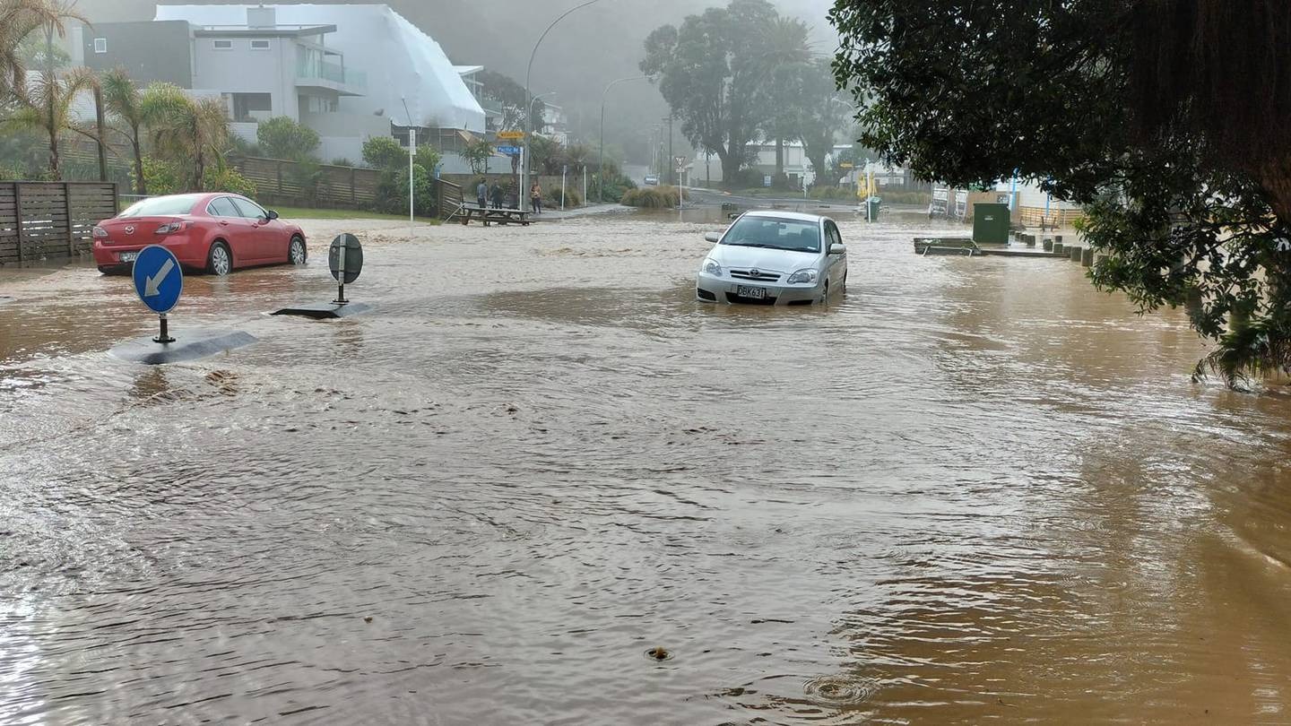 Browns Drive at Waihī Beach on May 29. Photo / Susan Lean