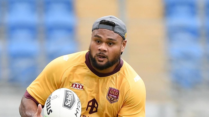 Dunamis Lui has been playing in the Queensland Cup for the Redcliffe Dolphins in 2022. Photo / Getty