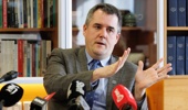 Housing Minister Chris Bishop announces his social housing plans. Photo / Mark Mitchell