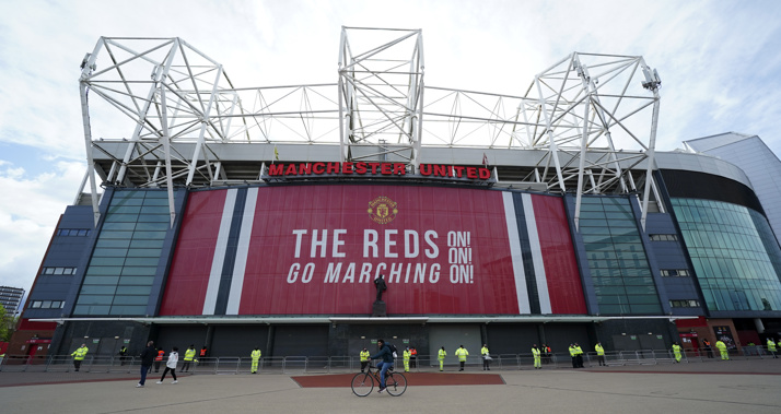 Old Trafford, home of Manchester United. Photo / AP