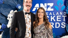 Blair Tickner and Sarah Tickner at the 2023 New Zealand Cricket Awards. Photosport