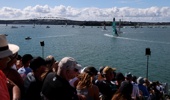 Crowd watch the racing on day one during SailGP Auckland on January 18, 2025 in Auckland, New Zealand. (Photo by Phil Walter/Getty Images)