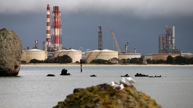 The refinery at Marsden Point, southeast of Whangārei, was decommissioned in 2022 and converted to an import-only fuel terminal. Photo / Michael Cunningham.