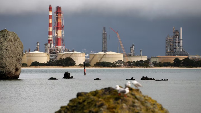 The refinery at Marsden Point, southeast of Whangārei, was decommissioned in 2022 and converted to an import-only fuel terminal. Photo / Michael Cunningham.