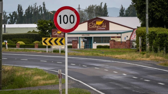 Silky Oak Chocolates owner happy to finally see things start to slowdown on her busy stretch of road. Photo / NZ Herald