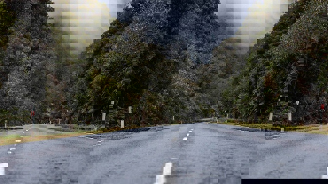 Police gave chase around Hari Hari and found a stolen car rolled on a forest road. Photo / Mike Scott