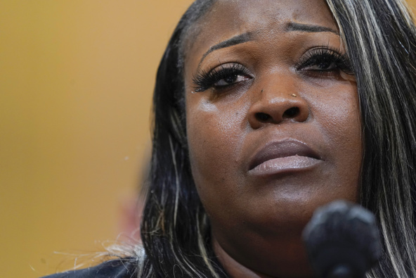 Wandrea "Shaye" Moss, a former Georgia election worker, testifies as the House select committee investigating the Jan. 6 attack on the U.S. Capitol continues to reveal its findings of a year-long investigation. Photo / AP