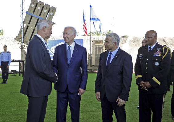 President Joe Biden and Israeli Prime Minister Yair Lapid signed a new joint declaration aimed at expanding the security relationship between their nations and countering efforts by Iran to destabilise the region, according to senior administration officials. (Photo / AP)