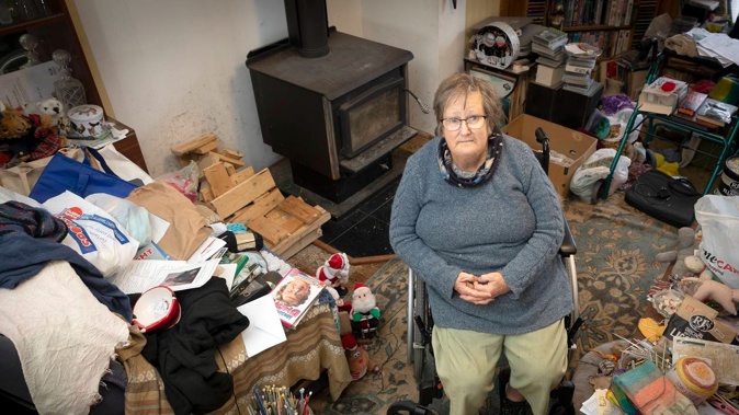 Christine Leslie receives care from Visionwest five days a week to help her use the bathroom. Photo / Andrew Warner