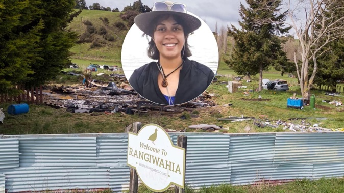 The property at Rangwahia where a search for missing woman Breanna Muriwai (pictured) and suspicious fire took place. Photo / Mark Mitchell