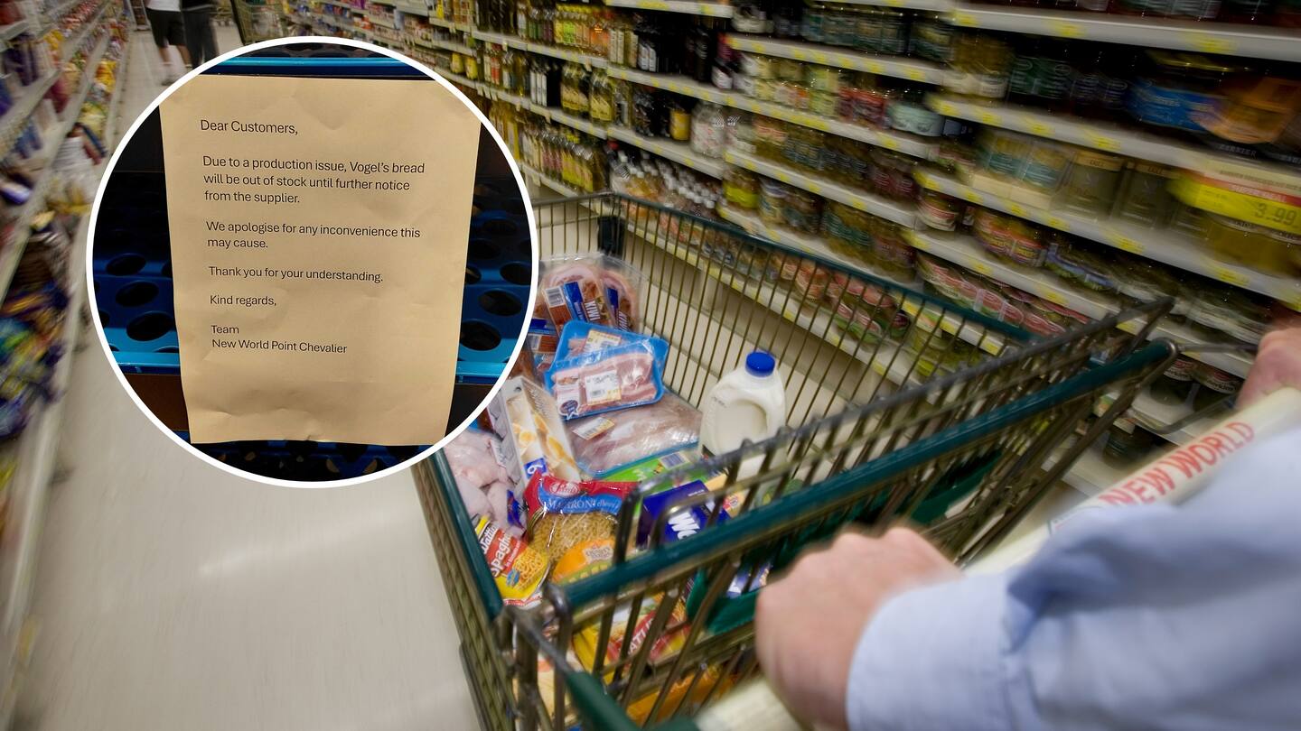 Supermarket bread aisles bare after bakery breakdown, shoppers face wait for supplies