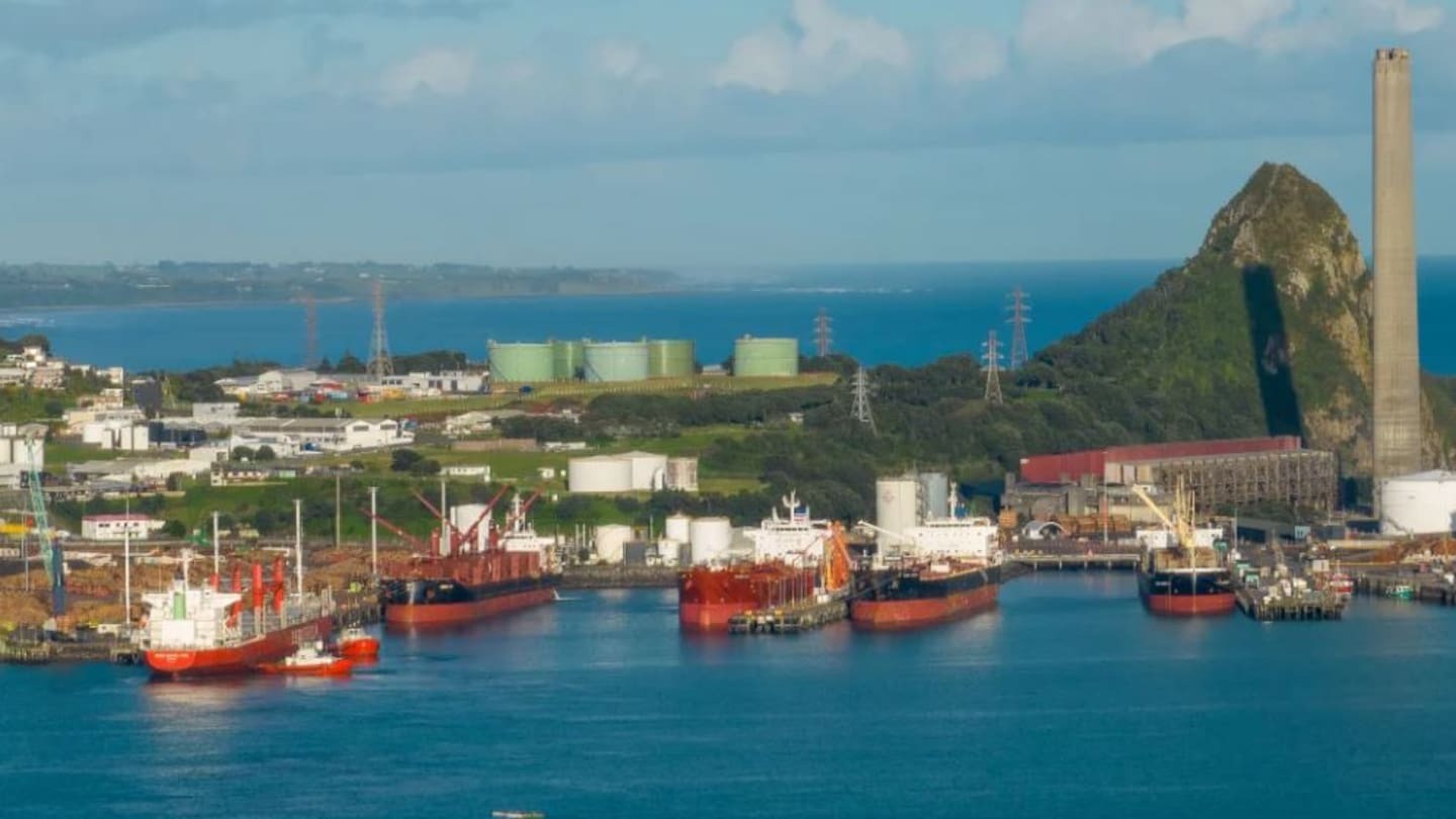 Crews attended a fire at Port Taranaki this morning. Photo / Port Taranaki