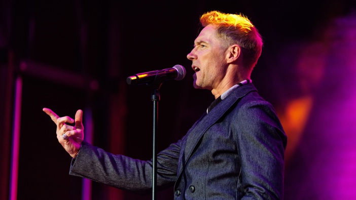 Ronan Keating performs onstage during SAiL Bremerhaven at Willy-Brandt-Platz on August 13, 2025 in Bremerhaven, Germany. (Photo by Marco Kost/Redferns)