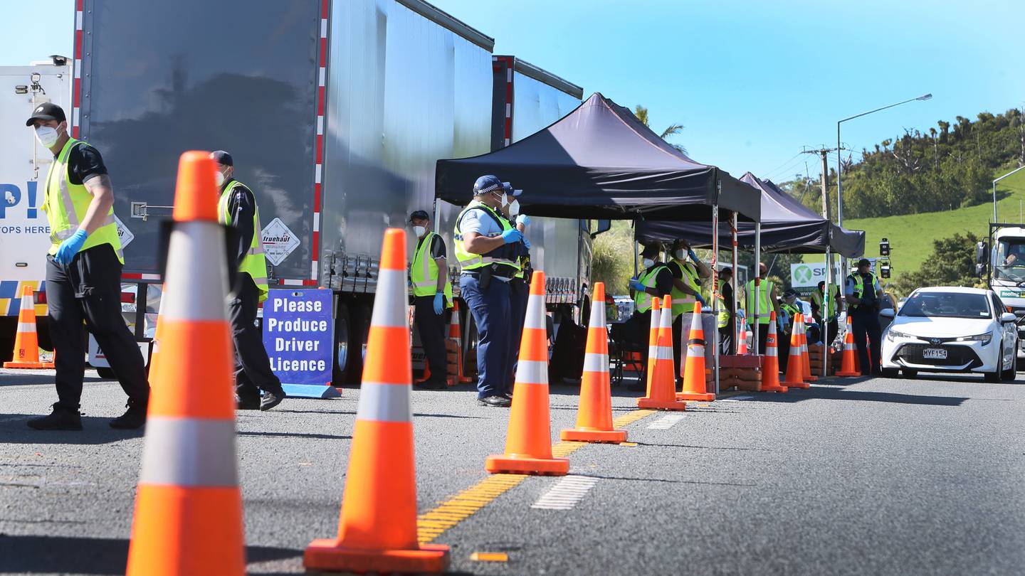 The incident took place at the Te Hana checkpoint (pictured) in September last year. Photo / Tania Whyte