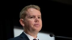 Covid-19 Response Minister Chris Hipkins yesterday revealed information about the positive case. (Photo / Mark Mitchell)