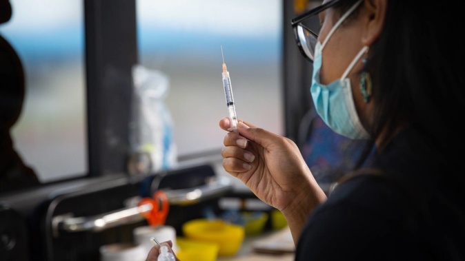 Eligible adults are being urged to get their booster dose, and children to get their vaccination ahead of an Omicron outbreak. Photo / Sylvie Whinray