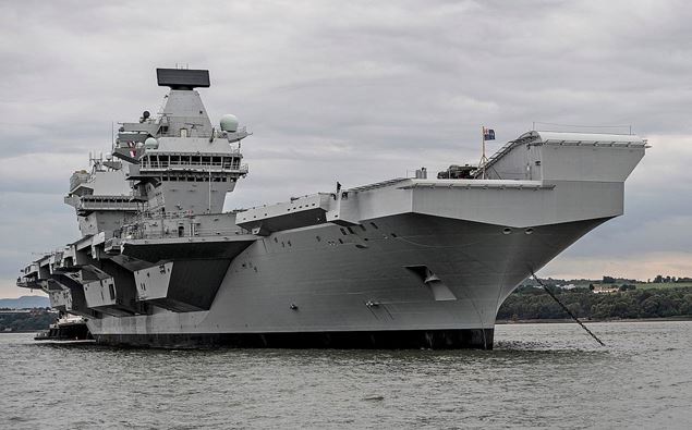 The British Aircraft Carrier Queen Elizabeth II Which Is Currently In Asia On Its Maiden Voyage. (Photo / Royal Navy)