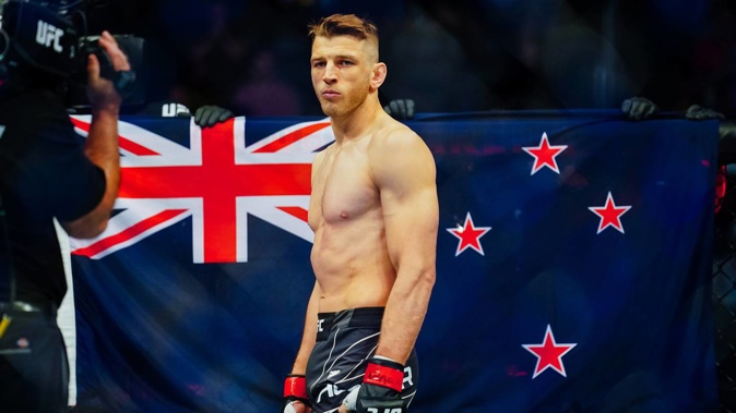 Dan Hooker ahead of his fight against Nasrat Haqparast last month. Photo / Getty