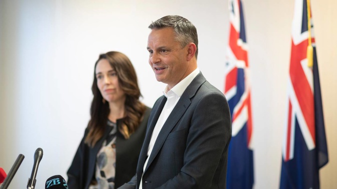 Prime Minister Jacinda Ardern and Climate Change Minister James Shaw. (Photo / Greg Bowker)