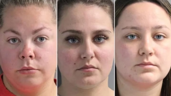 Marissa Johnson, Makayla Lomax and Morgan Donahue have been charged after allegedly abusing special needs students at a primary school in the US.