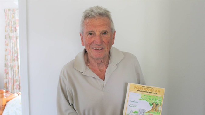 Pete Robbins with his book. Photo / Grace Odlum