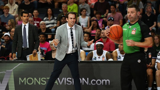 Kings head coach Chase Buford wasn't happy with the refereeing. Photo / Photosport
