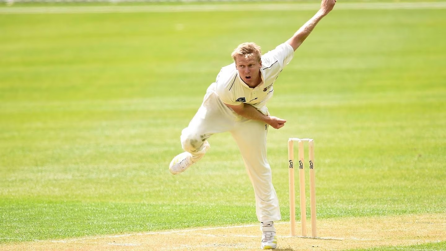 Scott Kuggeleijn during a Plunket Shield match. Photo / Photosport
