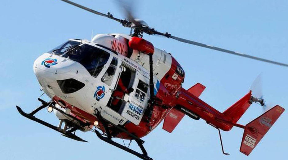 A yachtie was winched to safety just after midnight last night after his boat ran aground near Awaroa. (Photo / Suppliled)