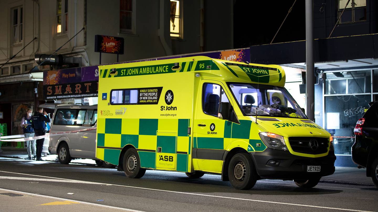 The scene outside Sandringham Foodmarket last night. Photo / Hayden Woodward.