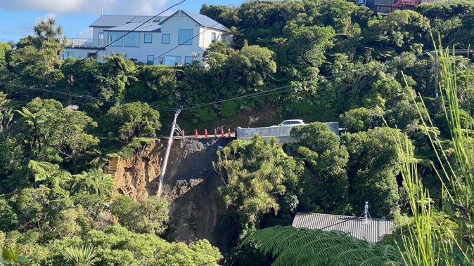 The slip on Howard Road. Photo / Supplied