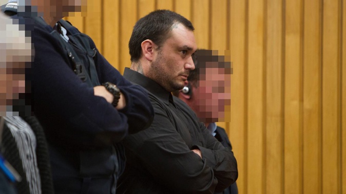 Samuel Fane appearing in the High Court at Rotorua for sentencing. (Photo / Ben Fraser)