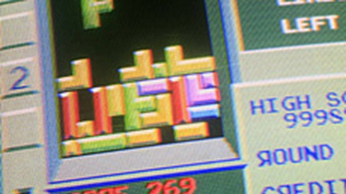 Tetris has been called 'the perfect enactment of the overtasked lives of Americans'. Photo / AP