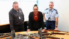 Associate Minister of Justice (Firearms) Nicole McKee announces new measures that will enable police to crack down on gangs through Firearms Prohibition Orders today. Photo / Mark Mitchell